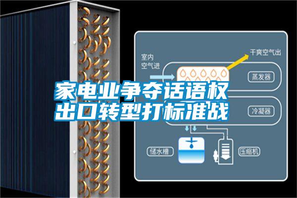 家電業(yè)爭奪話語權 出口轉型打標準戰(zhàn)