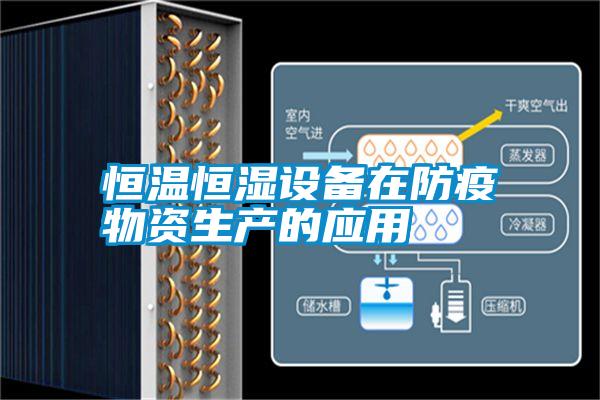 恒溫恒濕設(shè)備在防疫物資生產(chǎn)的應(yīng)用