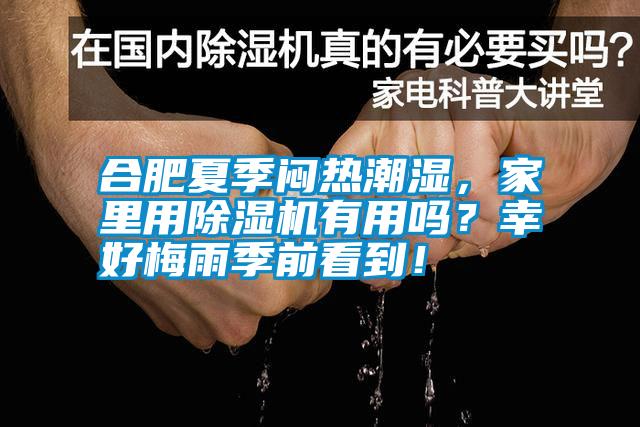 合肥夏季悶熱潮濕，家里用除濕機(jī)有用嗎？幸好梅雨季前看到！