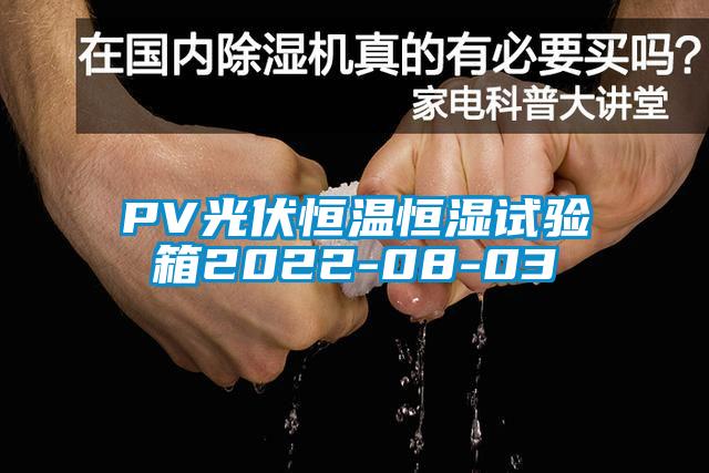 PV光伏恒溫恒濕試驗(yàn)箱2022-08-03