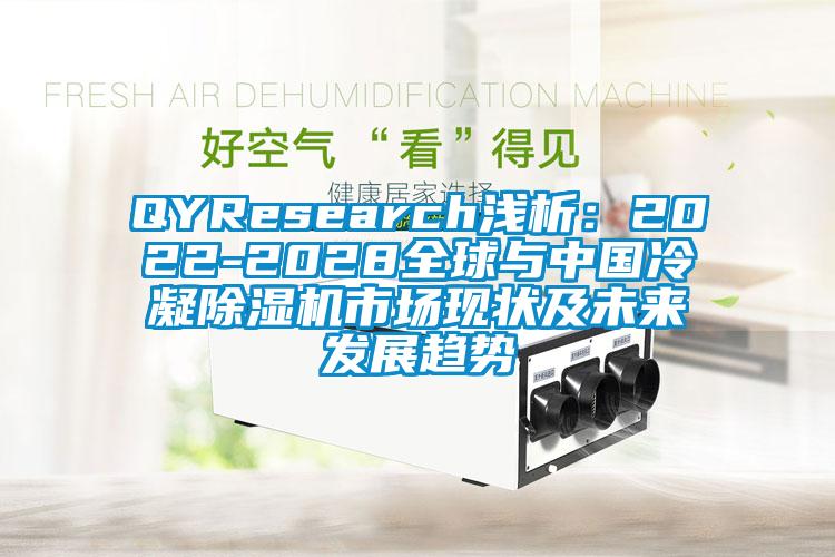 QYResearch淺析：2022-2028全球與中國(guó)冷凝除濕機(jī)市場(chǎng)現(xiàn)狀及未來(lái)發(fā)展趨勢(shì)