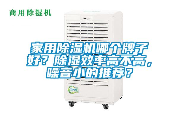 家用除濕機哪個牌子好？除濕效率高不高，噪音小的推薦？