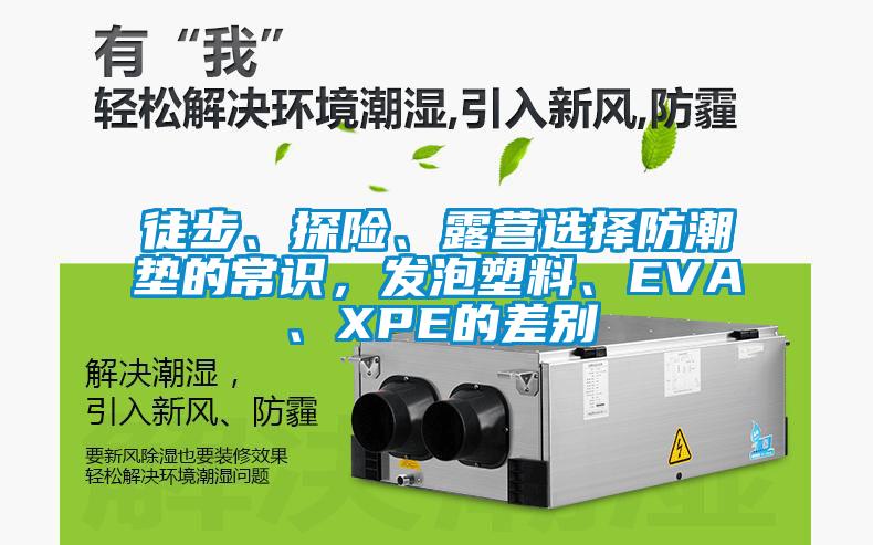 徒步、探險、露營選擇防潮墊的常識，發(fā)泡塑料、EVA、XPE的差別