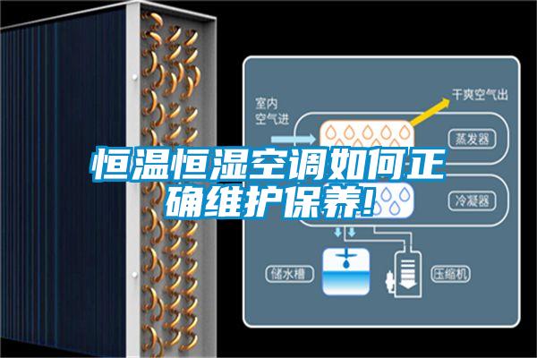 恒溫恒濕空調(diào)如何正確維護保養(yǎng)!