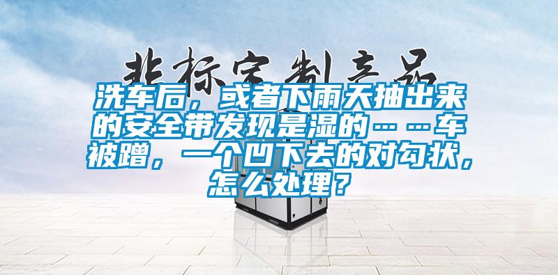 洗車后，或者下雨天抽出來的安全帶發(fā)現(xiàn)是濕的……車被蹭，一個凹下去的對勾狀，怎么處理？