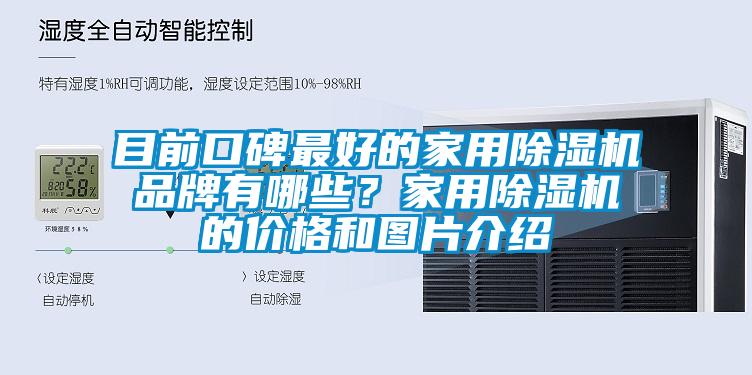 目前口碑最好的家用除濕機品牌有哪些？家用除濕機的價格和圖片介紹